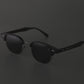 Lucknow Lush - Shadow Silver Polarized Clubmaster Half Rim Sunglasses - RB2658