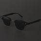 Lucknow Lush - Espresso Gild Polarized Clubmaster Half Rim Sunglasses - RB2659