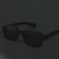 Angular Aura - All Black Polarized Rectangle Sunglasses - RB2447