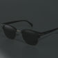 Delhi Daze - Matte Black Clubmaster Half Rim Sunglasses - RB2558