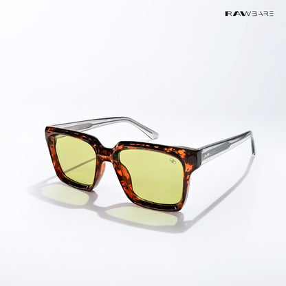Srinagar Noir - Forest Tortoise Square Sunglasses - RB2782