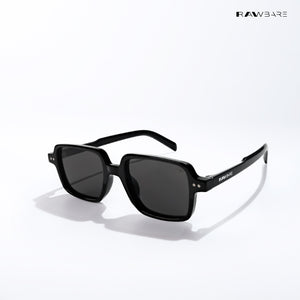 Meerut Grid - Full Black Square Sunglasses - RB2798