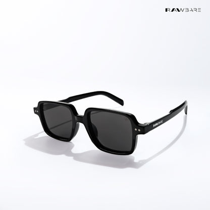 Meerut Grid - Full Black Square Sunglasses - RB2798