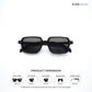 Meerut Grid - Full Black Square Sunglasses - RB2798