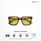 Srinagar Noir - Forest Tortoise Square Sunglasses - RB2782