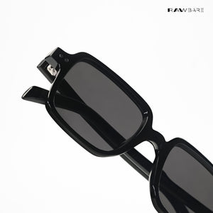 Meerut Grid - Full Black Square Sunglasses - RB2798