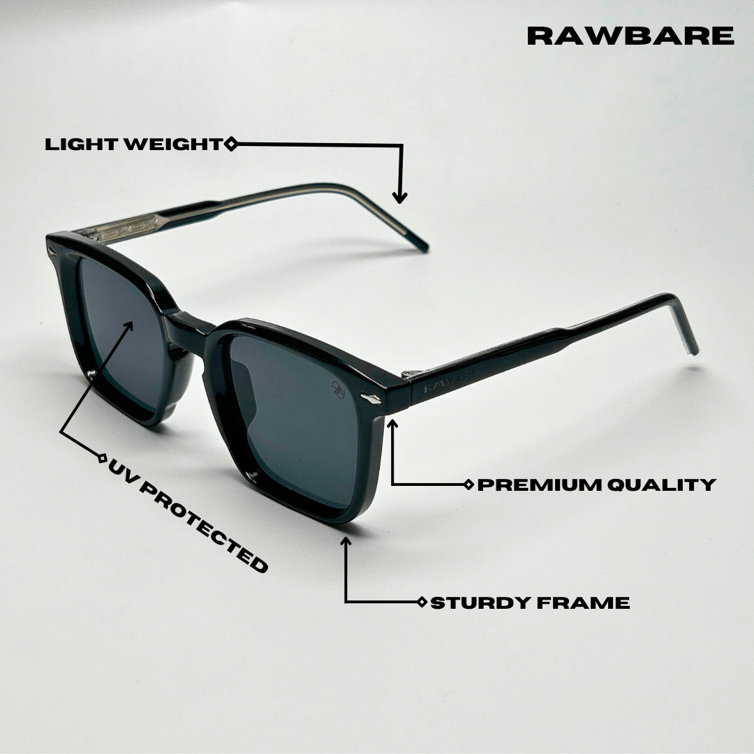 Quadra Sunglasses - Black / RB2411 - RawBare