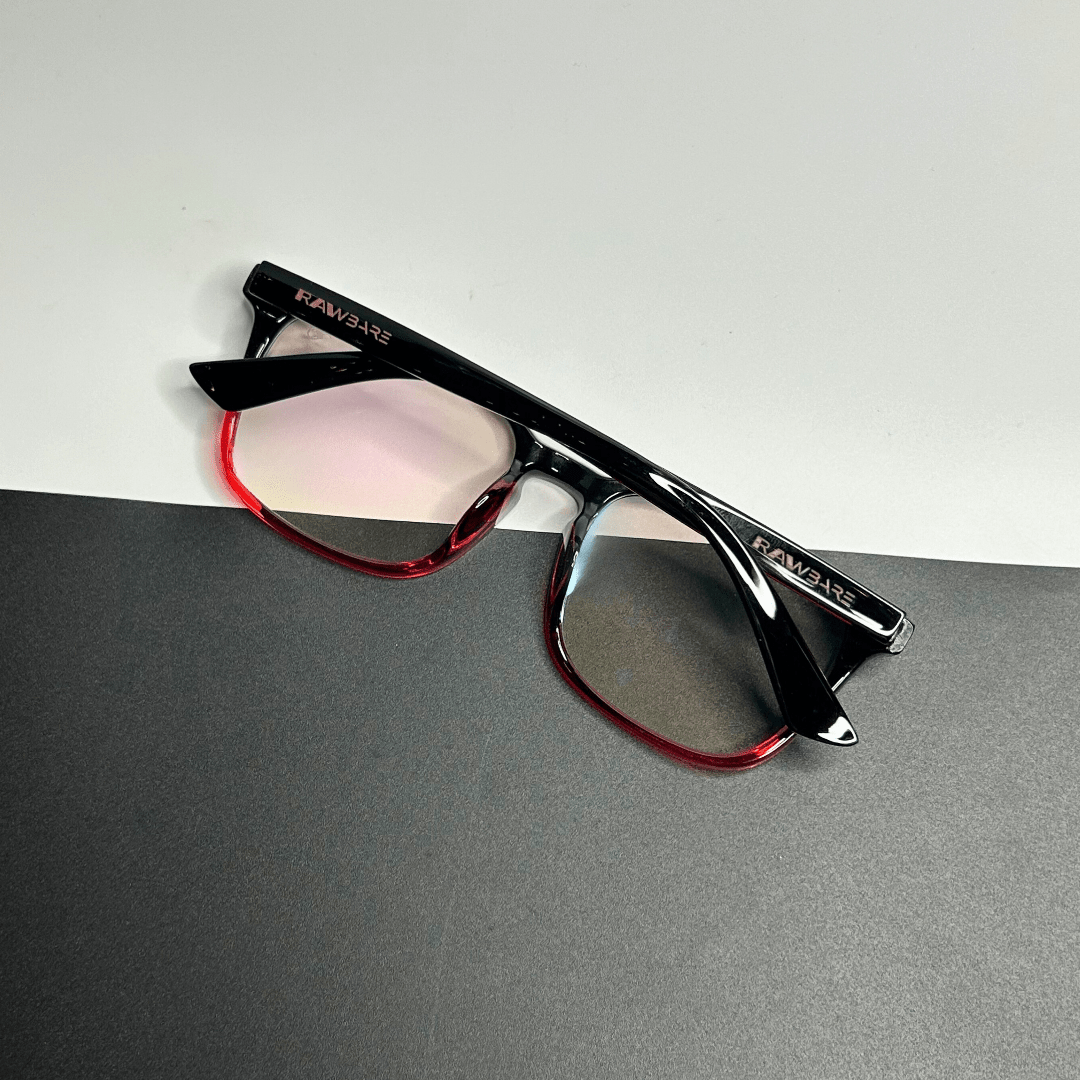 RawBare BlueBlock Eyewear - RedBlack Gradient / RB2332 - RawBare