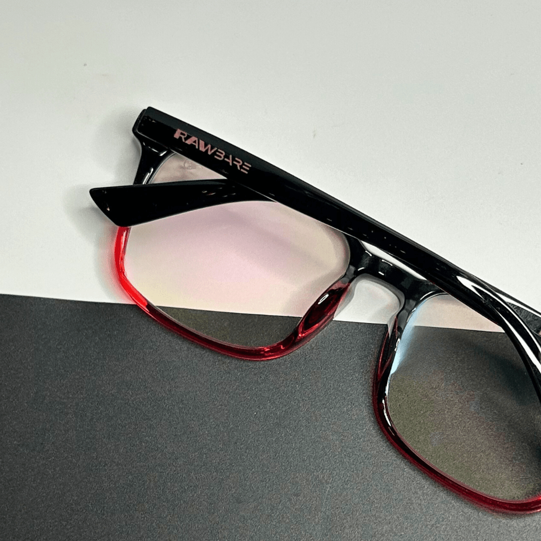 RawBare BlueBlock Eyewear - RedBlack Gradient / RB2332 - RawBare