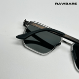 RawBare Polarized Feather Steel Shades - Clear Grey / RB2423 - RawBare