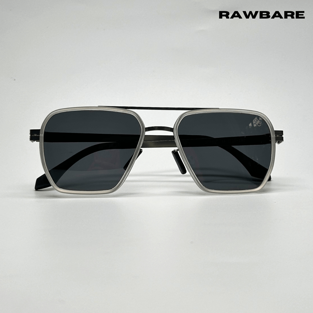 RawBare Polarized Feather Steel Shades - Stone / RB2422 - RawBare