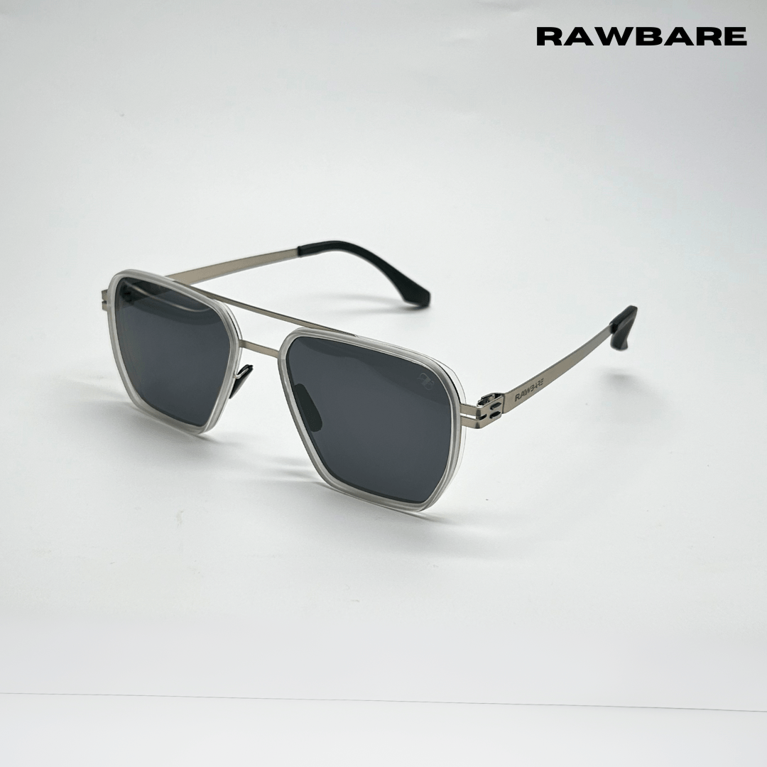 RawBare Polarized Feather Steel Shades - Stone / RB2422 - RawBare