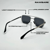 RawBare Polarized Feather Steel Shades - Stone / RB2422 - RawBare