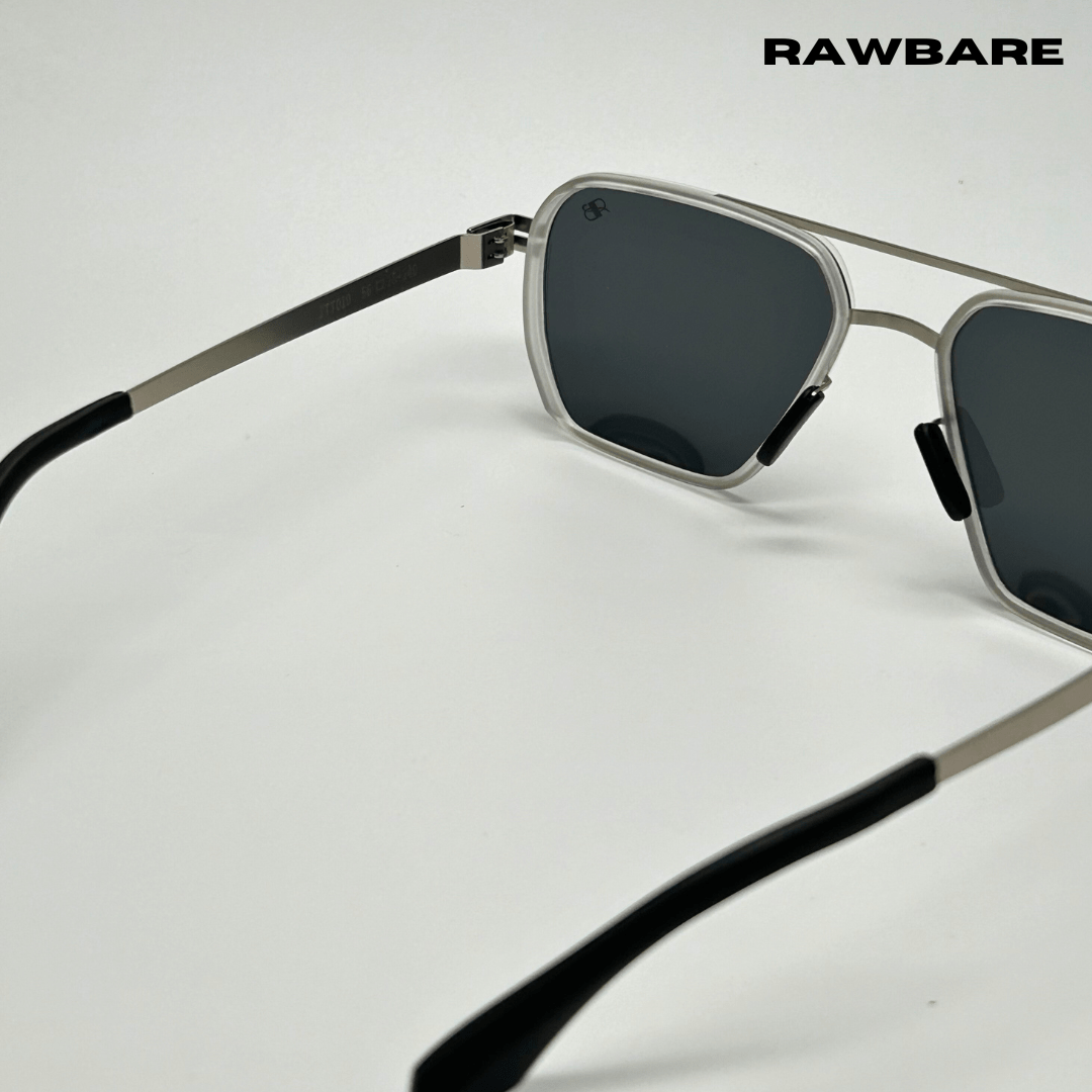 RawBare Polarized Feather Steel Shades - Stone / RB2422 - RawBare