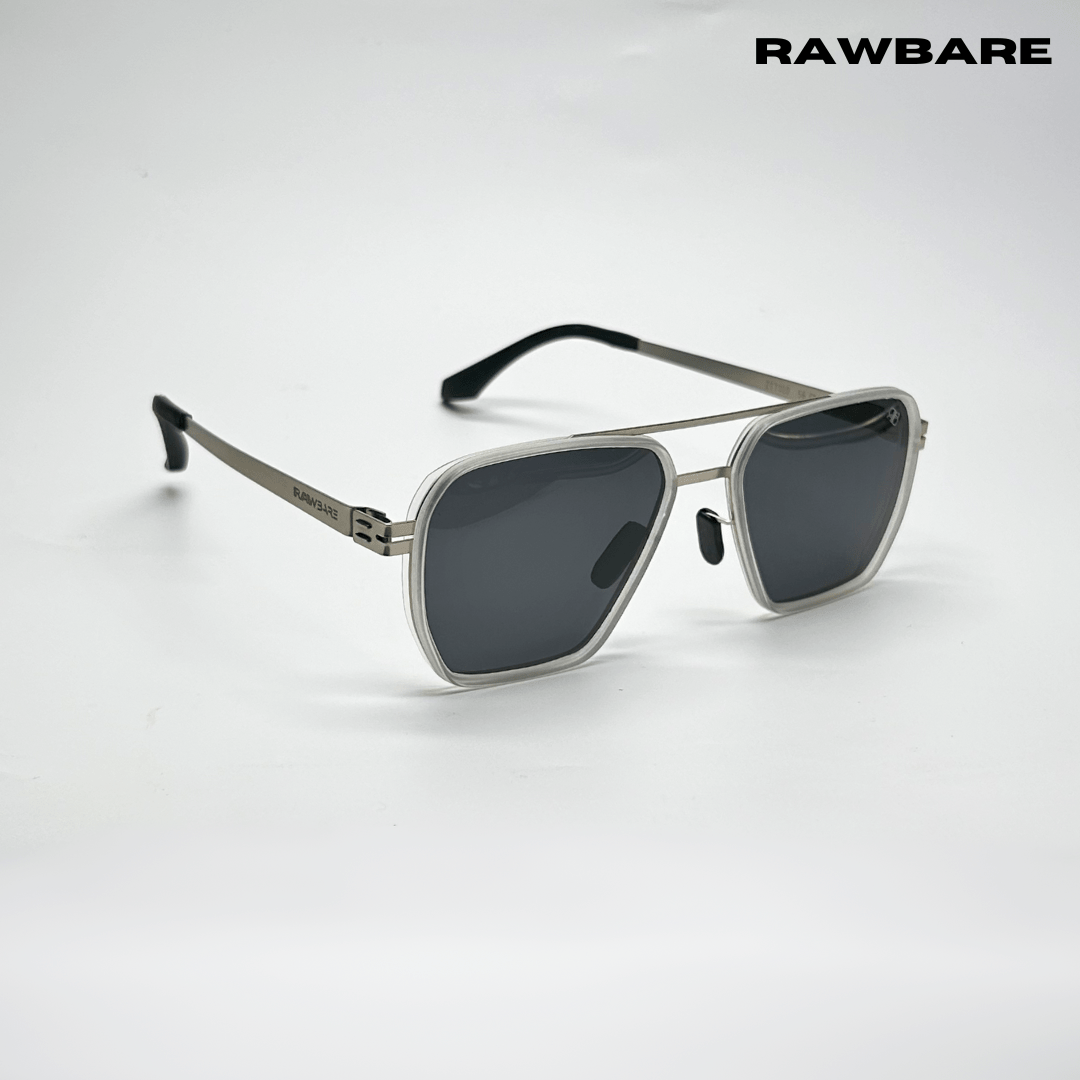 RawBare Polarized Feather Steel Shades - Stone / RB2422 - RawBare