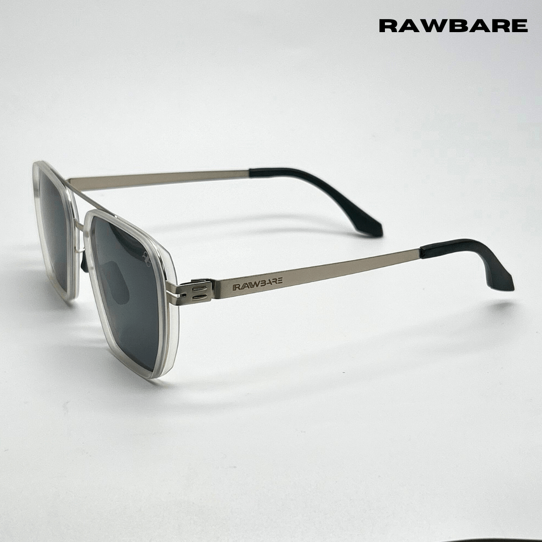 RawBare Polarized Feather Steel Shades - Stone / RB2422 - RawBare