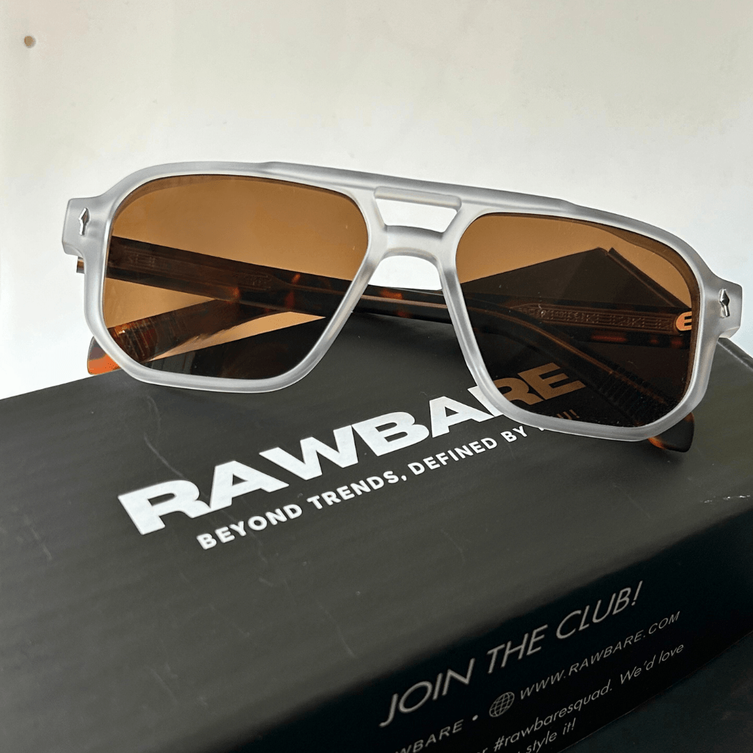 Rectangle Glare Sunglasses - Cheetah / RB2323 - RawBare