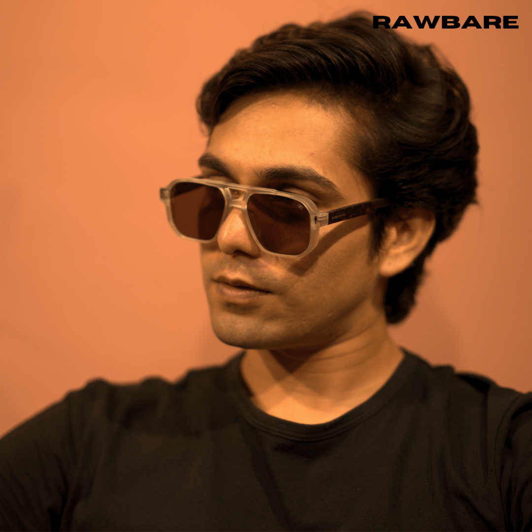 Rectangle Glare Sunglasses Cheetah RB2323 RawBare