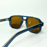 Rectangle Glare Sunglasses - Denim Walnut / RB2325 - RawBare