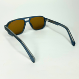 Rectangle Glare Sunglasses - Denim Walnut / RB2325 - RawBare