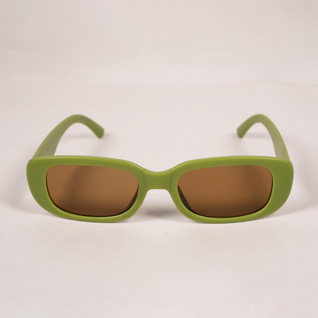 Rounded Rectangle Sunglasses - Green / RB2361 - RawBare