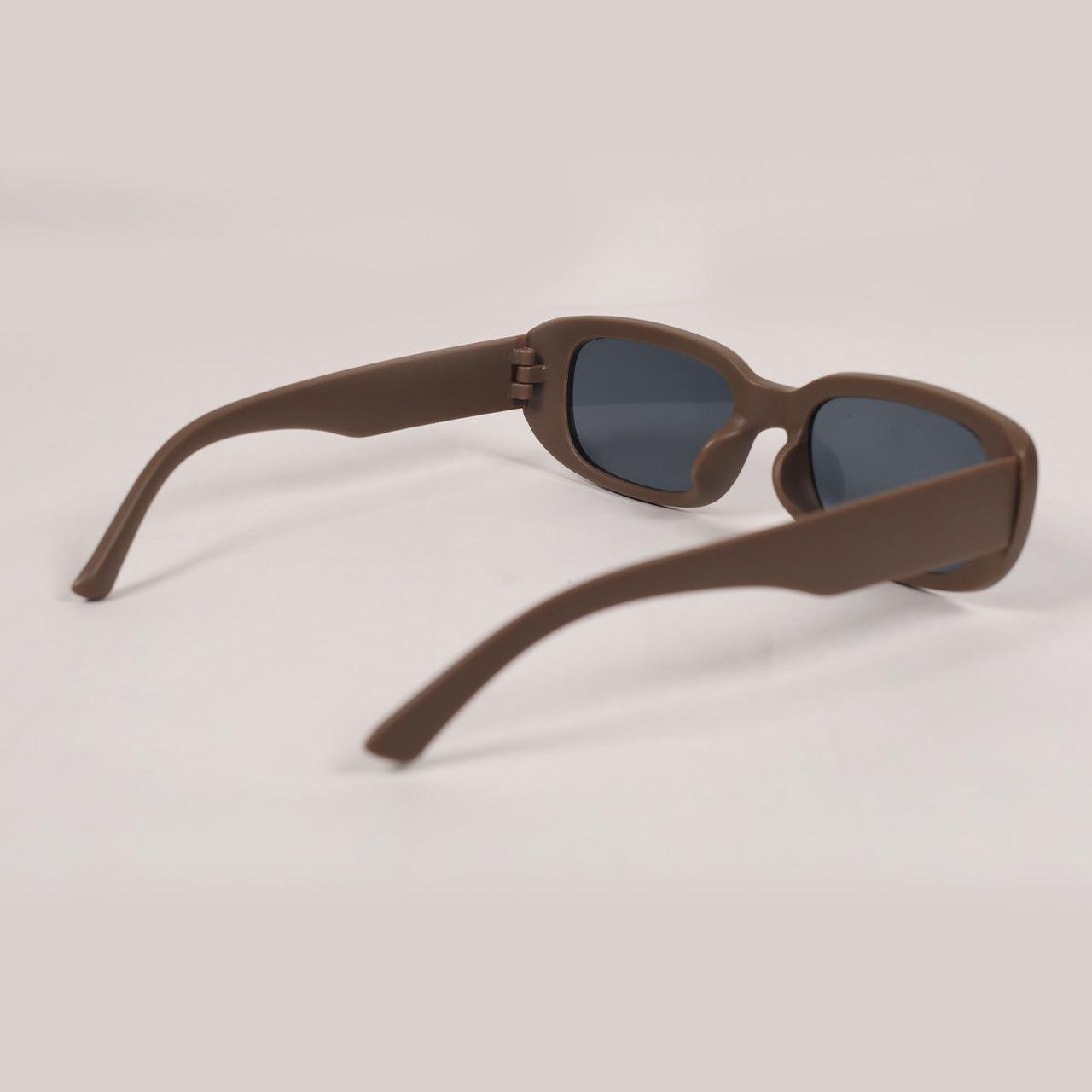 Brown Rounded Rectangle Sunglasses