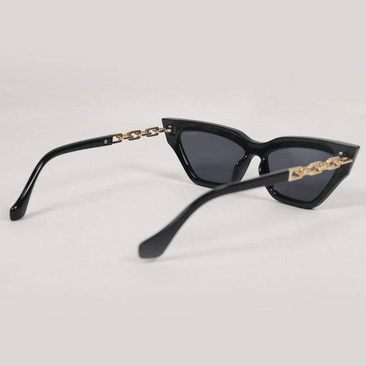 Black Chain Cateye Sunglasses - RawBare