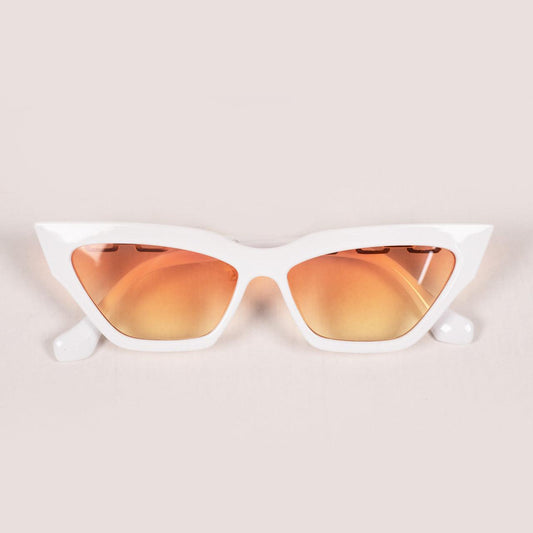 White Chain Cateye Sunglasses - RawBare