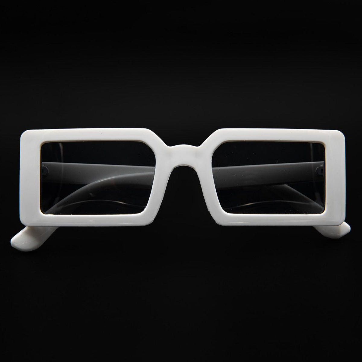 White Rectangle Sunglasses