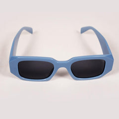 Blue Irregular Rectangle Sunglasses