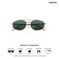 Soil - Grass Geometric Oval Sunglasses - RB2891