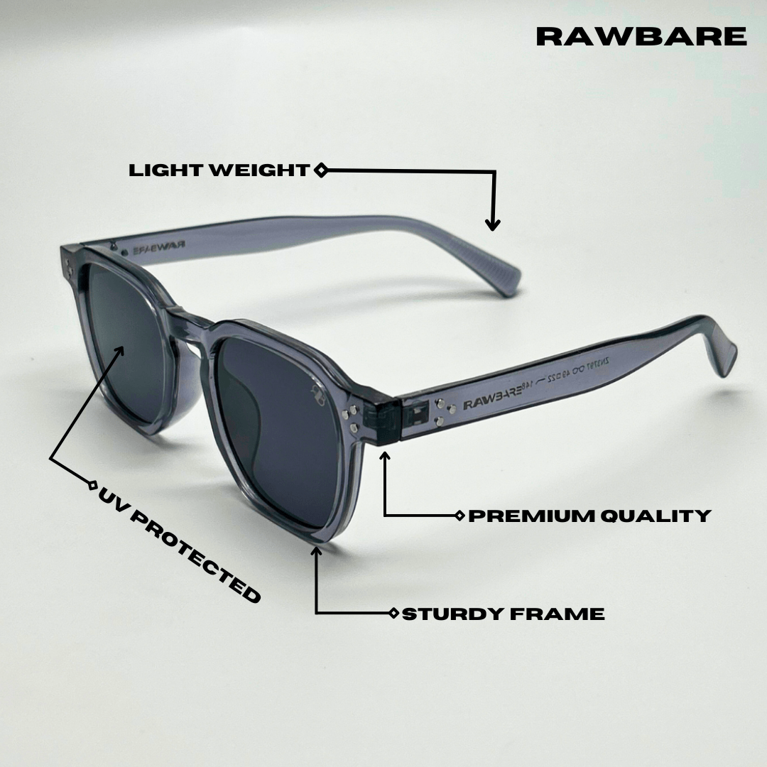 Solar Sleek Sunglasses - Grey / RB2416 - RawBare