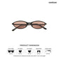 Sunburst - Mauve Oval Sunglasses - RB2909