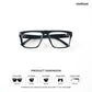 Chandigarh Flair - Chrome Square Bluecut Eyewear - RB3029