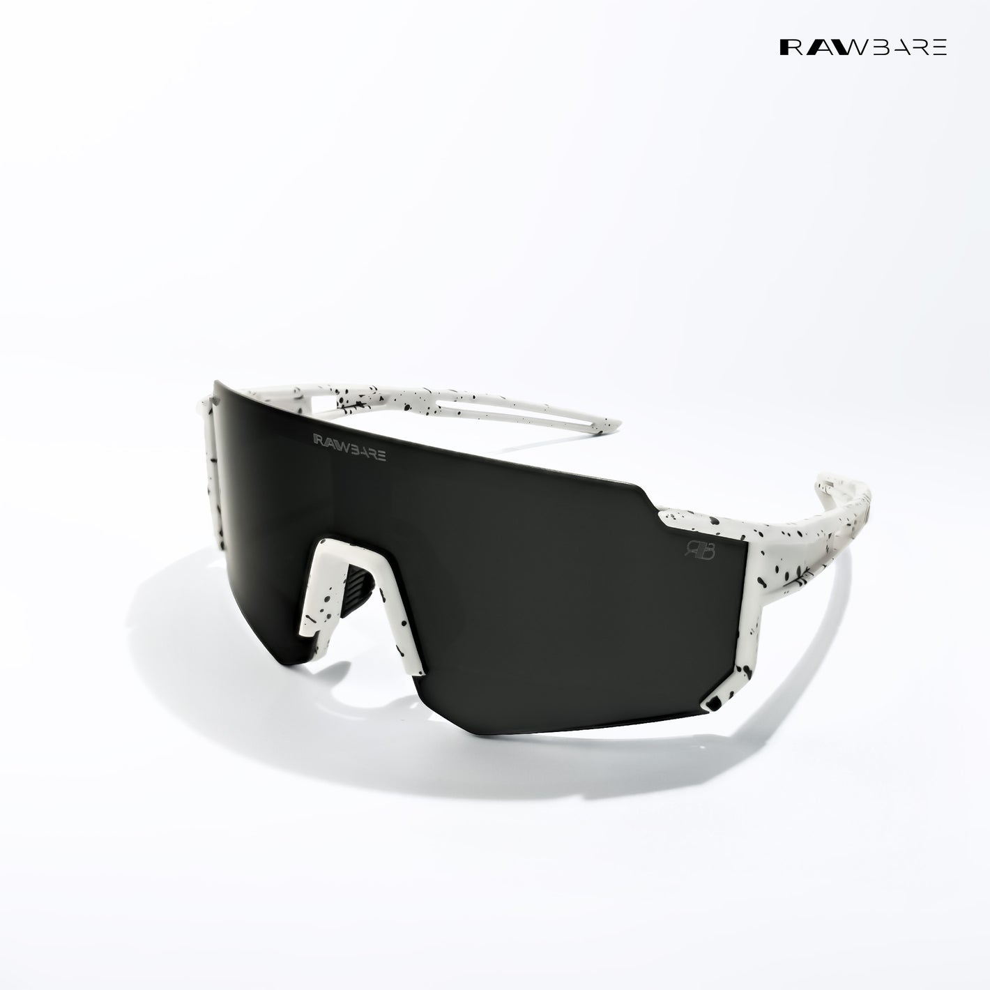 Turbo Sportline - White Black Polarized Wrap Around Sunglasses - RB2427