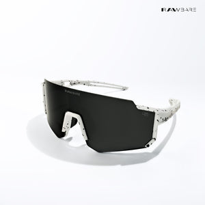 Turbo Sportline - White Black Polarized Wrap Around Sunglasses - RB2427