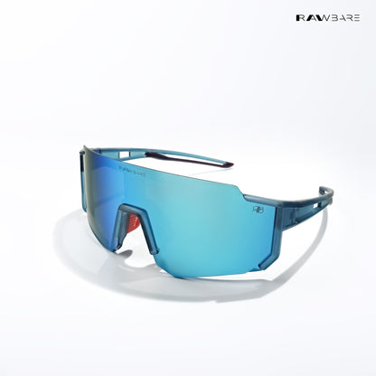 Turbo Sportline - Blue Polarized Wrap Around Sunglasses - RB2426