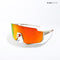 Turbo Sportline - White Orange Polarized Wrap Around Sunglasses - RB2441