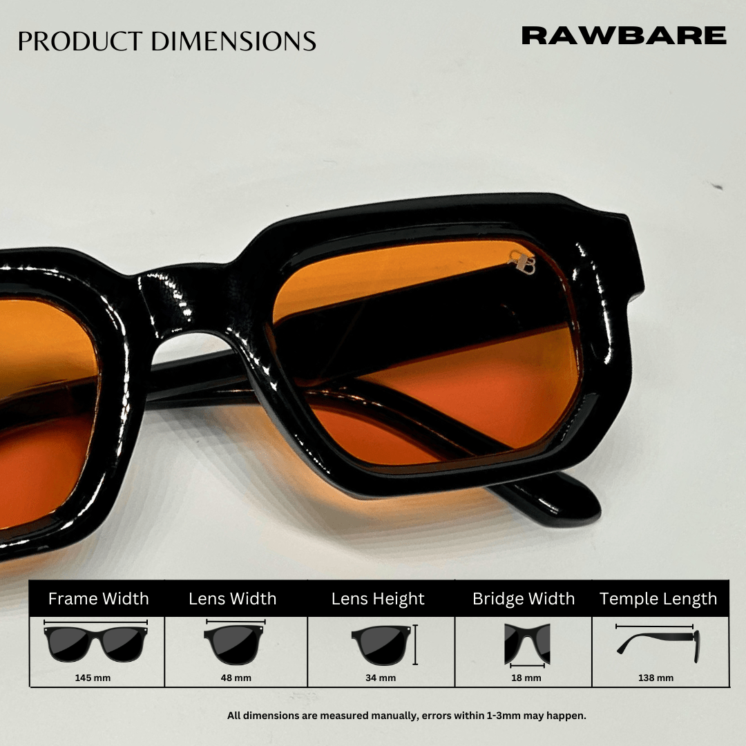 Vintage Cube - Black Yellow / RB2437 - RawBare