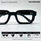 Vintage Cube Sunglasses - Black / RB2402 - RawBare