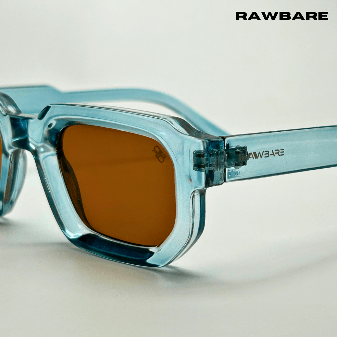 Vintage Cube Sunglasses - Blue Tea / RB2403 - RawBare