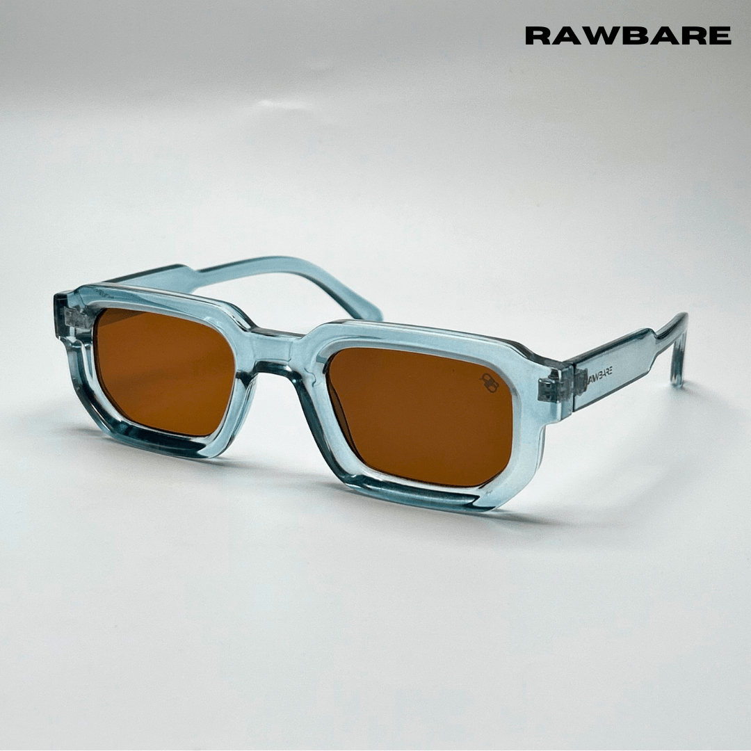 Vintage Cube Sunglasses - Blue Tea / RB2403 - RawBare