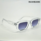 Vintage Cube Sunglasses - Transparent Grey / RB2404 - RawBare