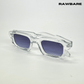 Vintage Cube Sunglasses - Transparent Grey / RB2404 - RawBare