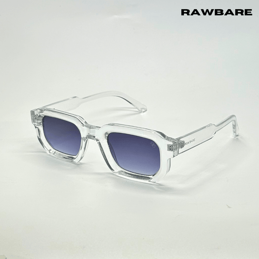 Vintage Cube Sunglasses - Transparent Grey / RB2404 - RawBare