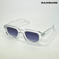 Vintage Cube Sunglasses - Transparent Grey / RB2404 - RawBare