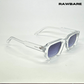 Vintage Cube Sunglasses - Transparent Grey / RB2404 - RawBare