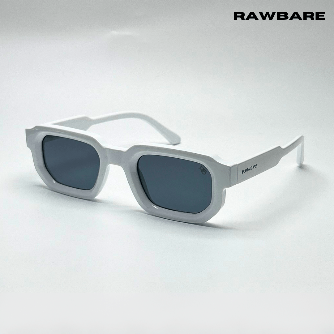 Vintage Cube Sunglasses - White / RB2405 - RawBare