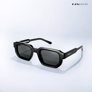Vintage Cube 2.0 - All Black Rectangle Sunglasses - RB2401