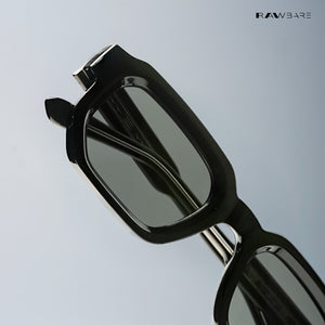 Vintage Cube 2.0 - All Black Rectangle Sunglasses - RB2401